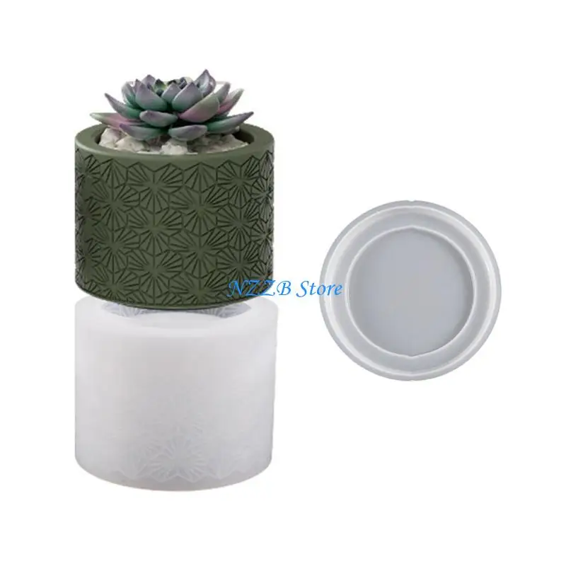 T21F Гибкая силиконовая форма для горшков с растениями для подсвечников и контейнеров для хранения