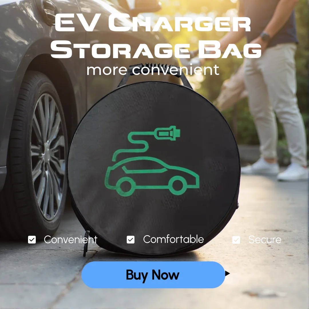 EV Charger Storage Bag, Waterproof Carry Case for Portable EVSE, Travel Organizer for Type 2 Charging Cable & Connector, Dustpro view 2