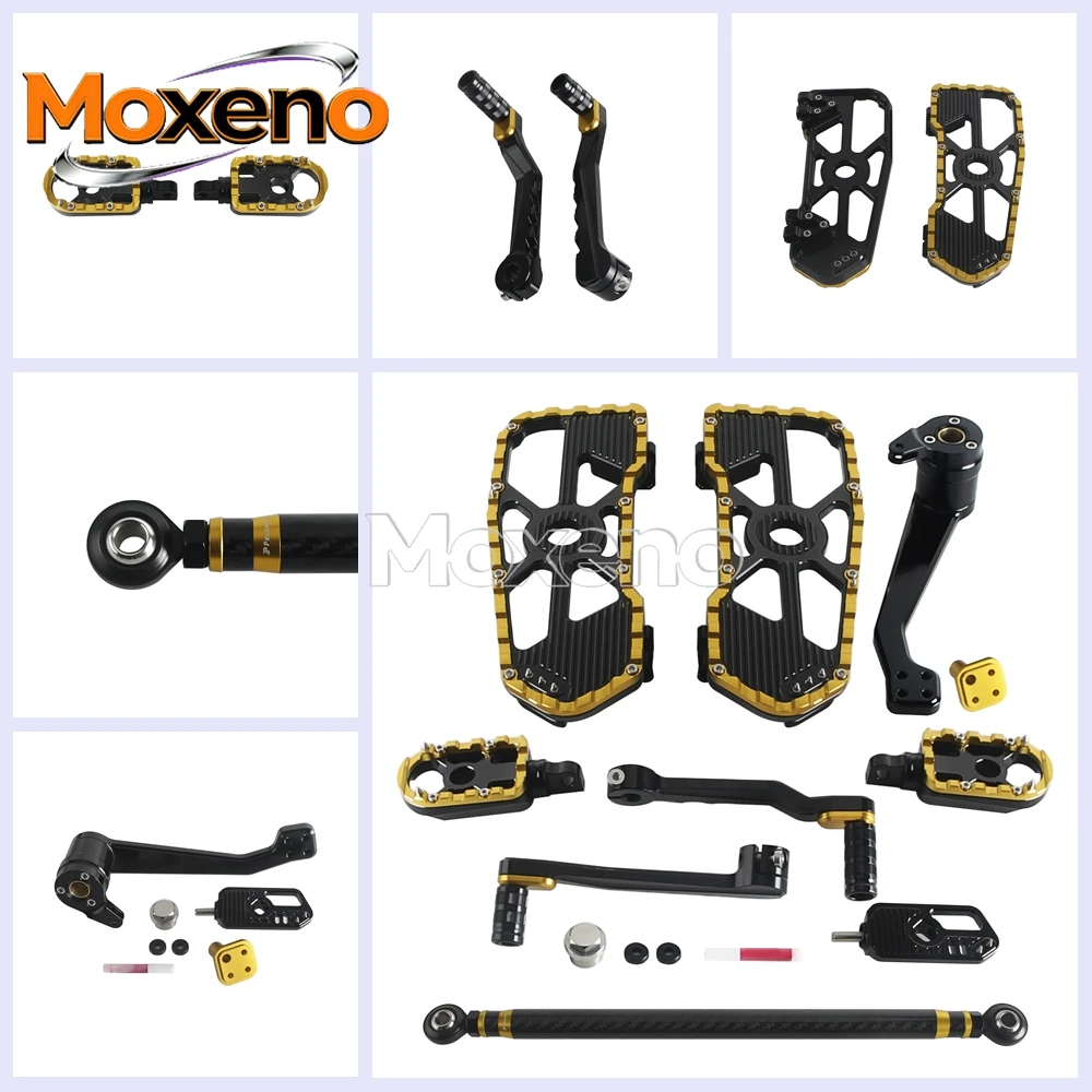 1set Driver Floorboards Foot Rest Pedal Motorcycle Shifter Brake Arm Lever Kits For Harley Touring Special FLHRXS Standard FLHT