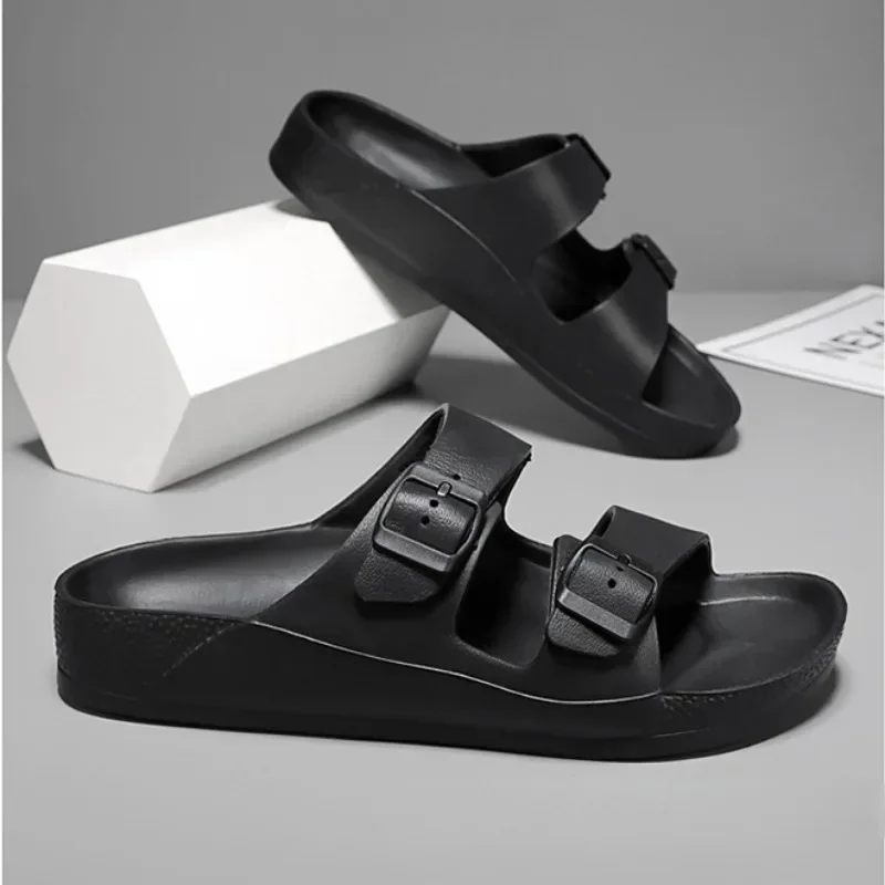 

2025 шлепанцы высокого качества для мужчин и женщин, повседневные удобные легкие нескользящие уличные сандалии с мягкой подошвой, шлепанцы, пляжные сандалии