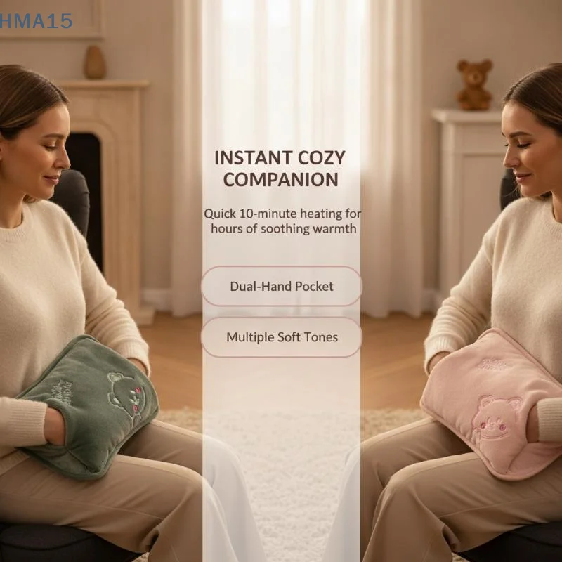 【YA】Fast Heating Electric Hand Warmer Rechargeable Hot Water Bottle Pad for Women Period Cramps Relief Warm Gift