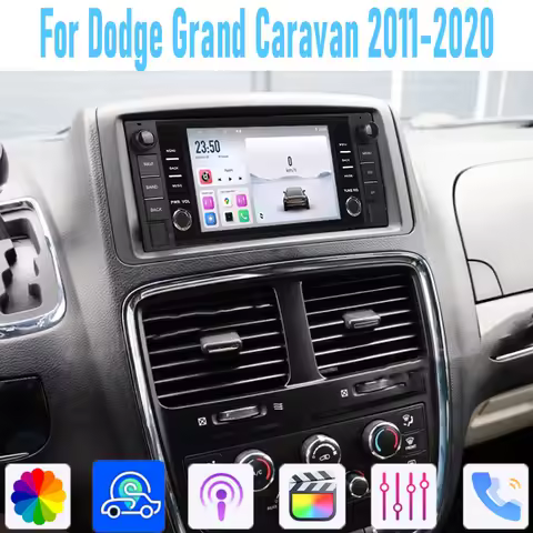 7&lsquo;&rsquo;For DodgeGrand Caravan 2008-2020 Head Unit Car Radio Carplay Android Auto Stereo Multimedia Player Navigation GPS BT 2din