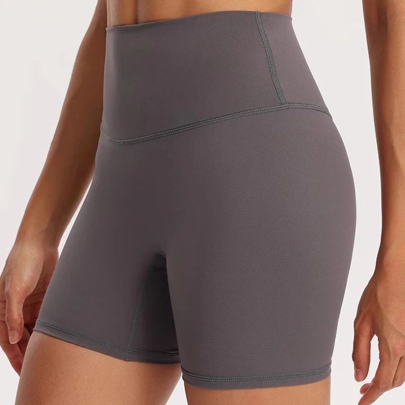 

Women's High-Waisted Yoga Sports Shorts Tight-Fitting Quick-Drying Running Fitness Quarter Pants Comfortable No Awkward Lines
