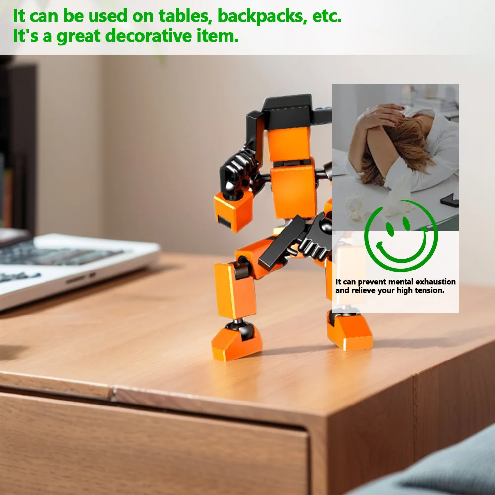 13 شخصيات عمل متعددة المفاصل مكتملة صغيرة لكامل الجسم لعبة ميكانيكية متحركة شخصيات الحركة ألعاب مكتب الديكور