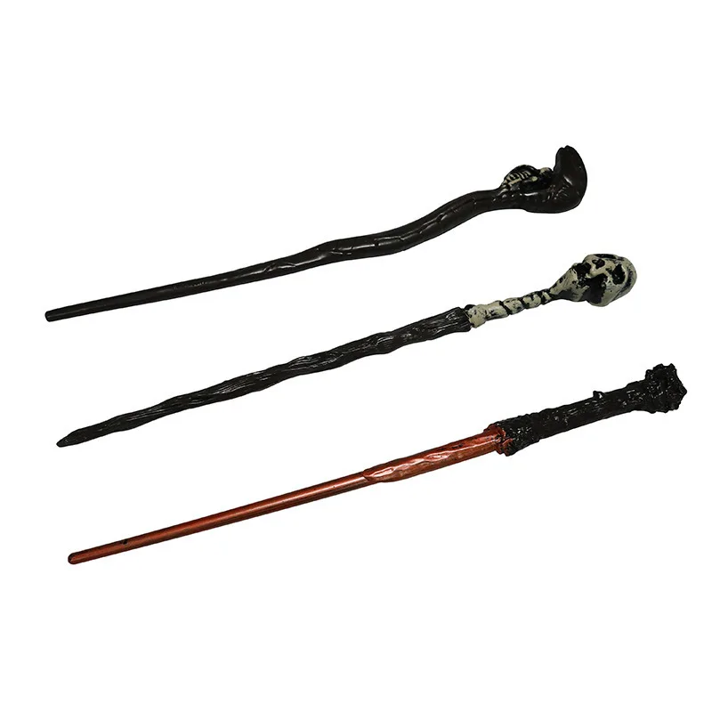 Halloween Festival Party Cosplay Magic Wand Snake Head Skull Scepter Walking Stick Toy Stage Props