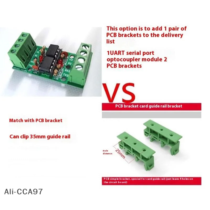 1/3/5pcs Two-way UART Communication Protocol Serial Port Isolation Module Dual 6N137 Optocoupler Chip Of 600-250K Baud