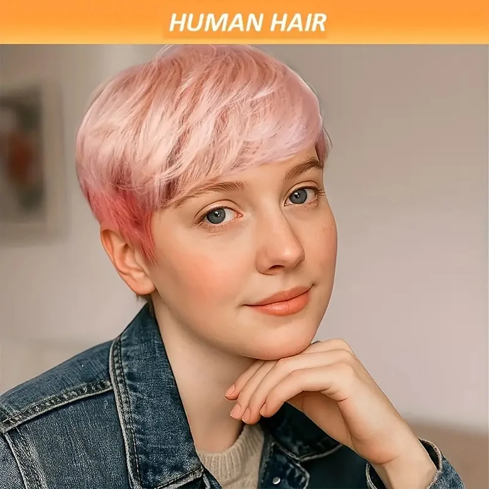 Short Pixie Cut Wig… - image