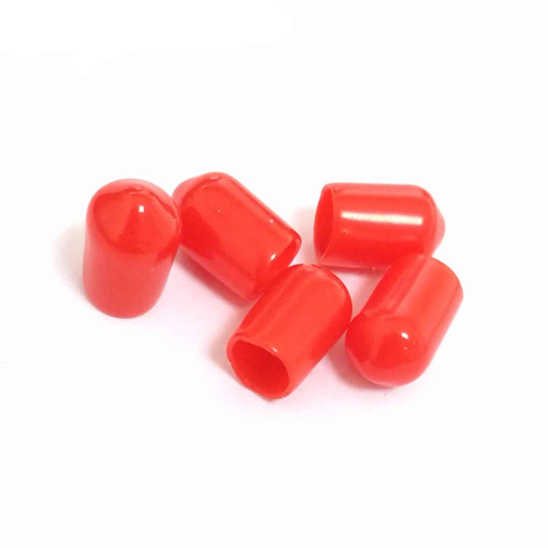 100pcs SMA Dust Cap Rubber 6mm Red SMA Red Color for SMA Female Connector