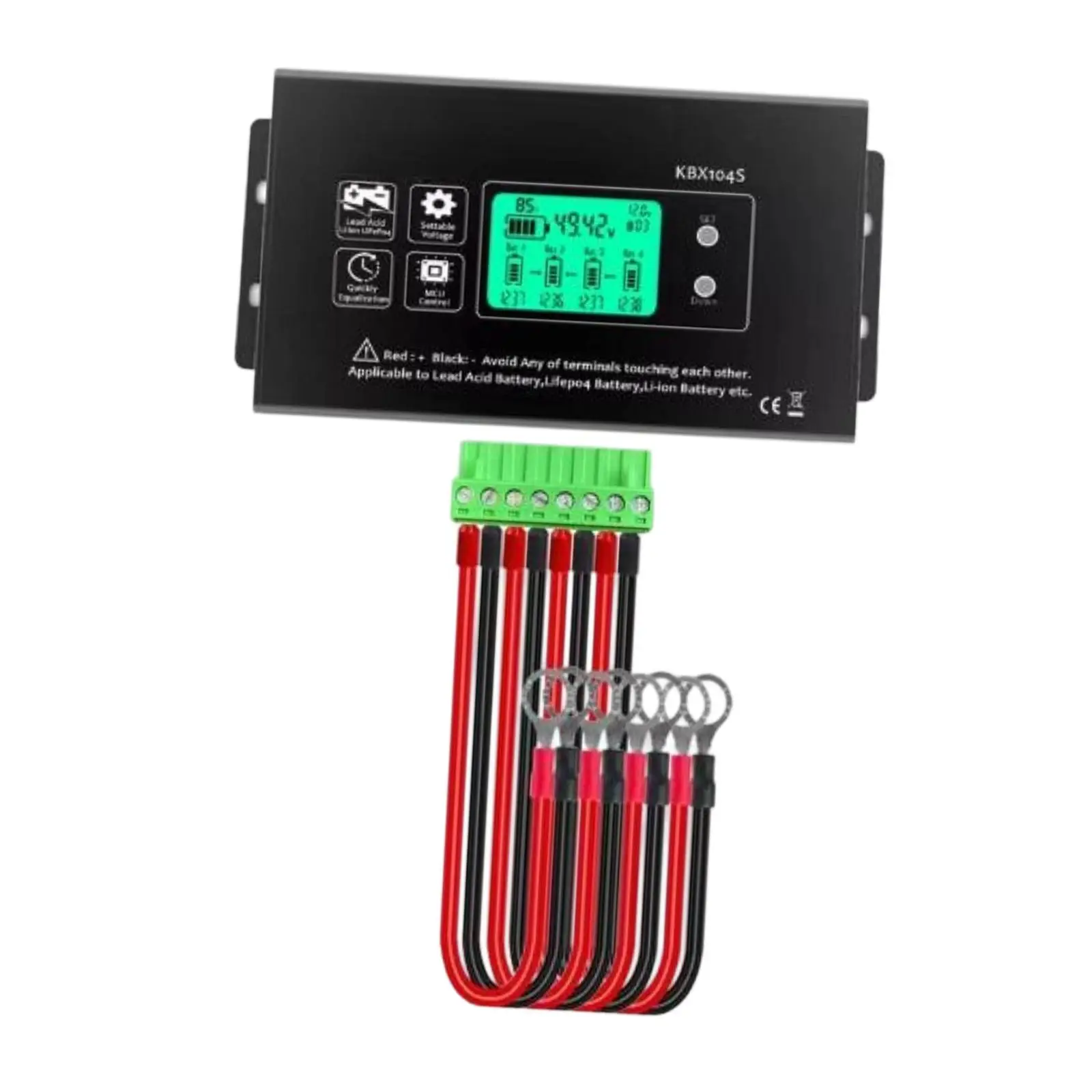 

Battery Equalizer 4x12V Easy to Operate Accessories Professional Household High Reliability Sturdy Voltage Active Balancer