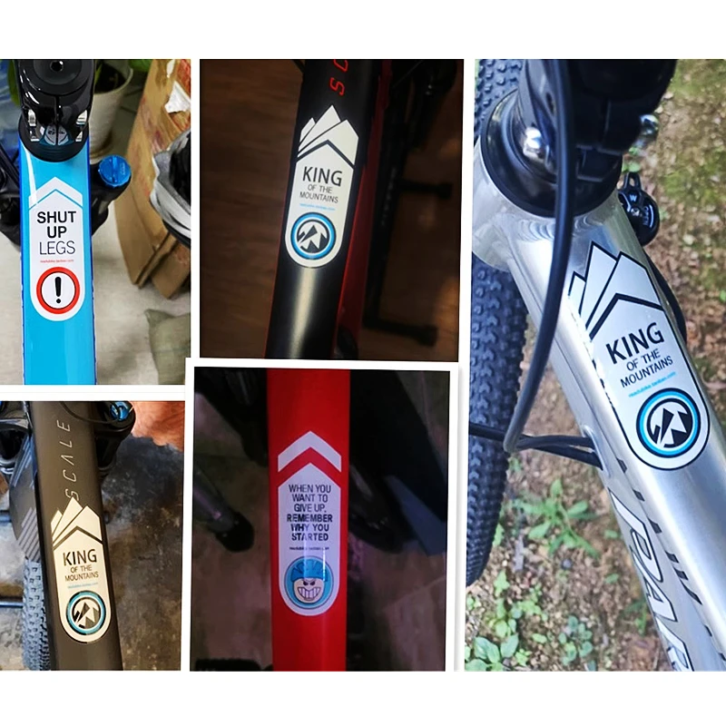 Mountain Bike Bicycle Frame Stickers Top Tube Sticker Road Bike Decals Personalized Decorative Frame Stickers bike accessories