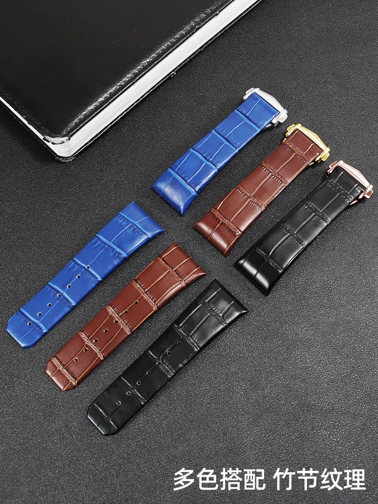 

Suitable for Omega Constellation Double Eagle Series special notch men's and women's leather watch strap 23 25mm