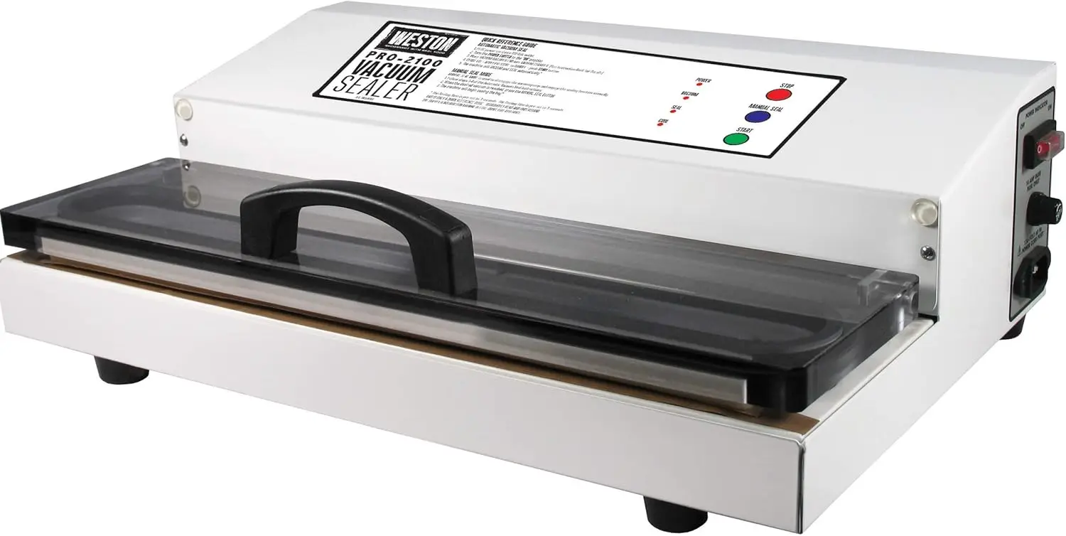 Weston Brands Vacuum Sealer Machine For Food Preservation & Sous Vide, Extra-Wide 5Mm Bar For Sealing Bags Up To 15