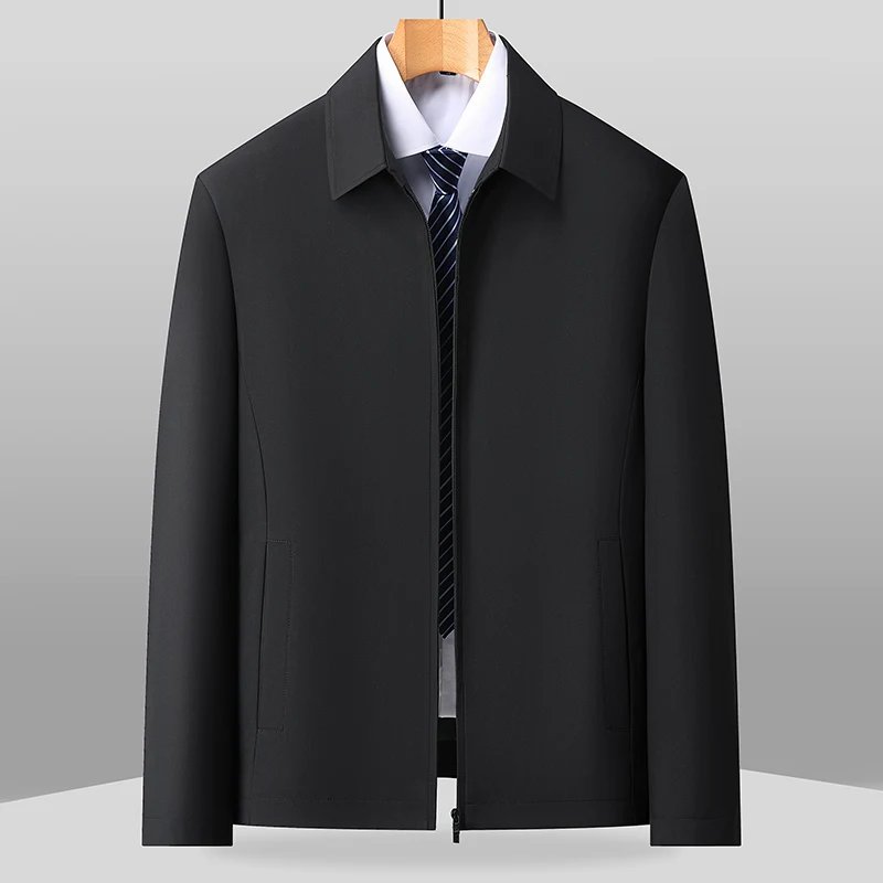 

Мужская верхняя одежда среднего и пожилого возраста: модный стиль лидерства, исполнительная куртка, лацкан, мужской внешний вид, наряд для папы.