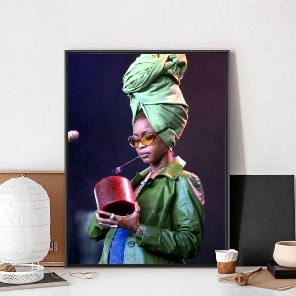 Erykah badu plakat klub Kraft papier Vintage sztuka plakat na ścianę do wystrój salonu malowanie naklejek do gabinetu sypialni