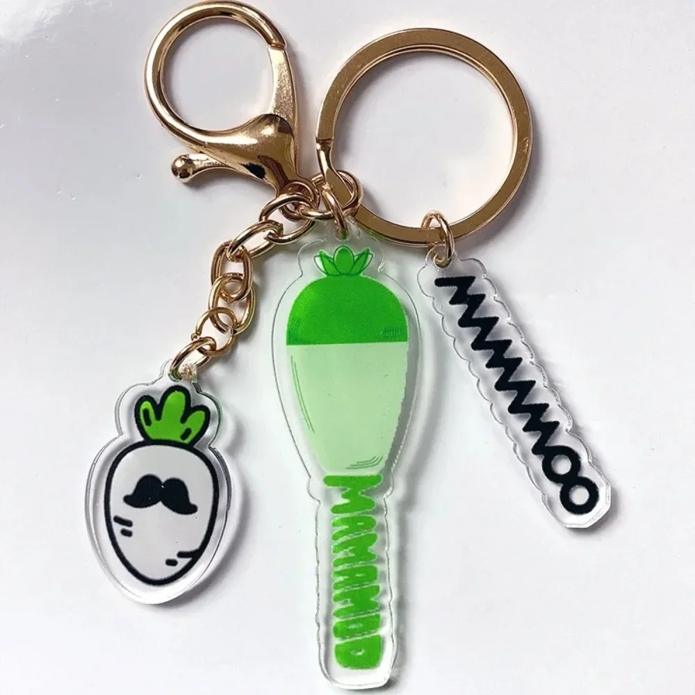 Idol Group Lightstick Keychain Mini Light Stick Lamp Pendant Key Chain Fans Collection Gifts Car Key Jewelry Key Ring