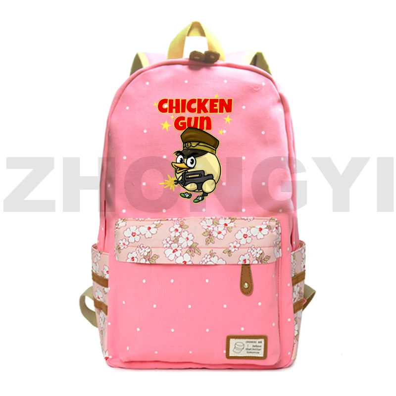 Trendy Chicken Gun Kawaii Backpacks Merch School Bags for Primary Students Top Quality Business Laptop Notebook Urban Knapsack