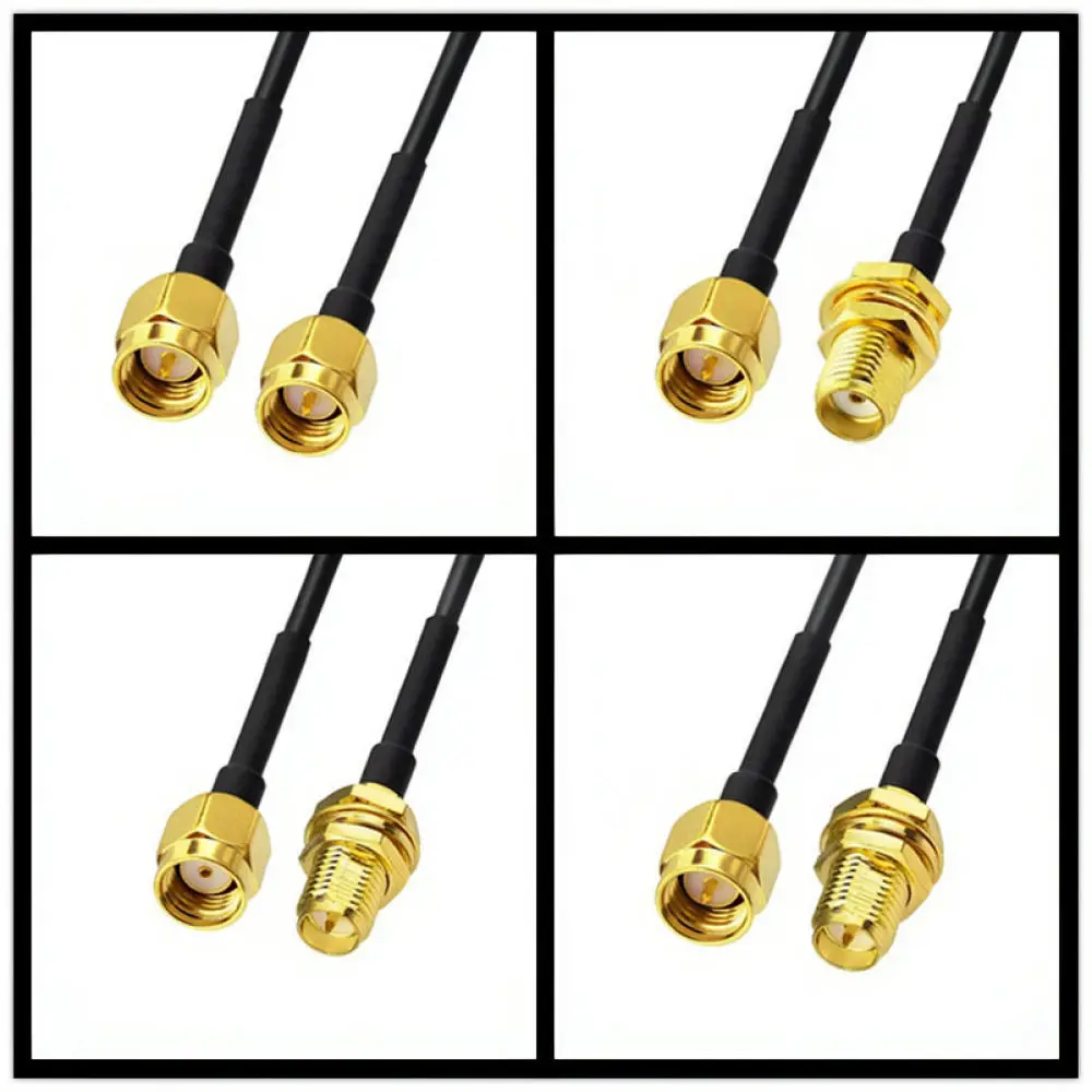 For JX SMA Male To Female Coaxial Extension Cable For Wireless WiFi Router Signal Improvement Network Feeder