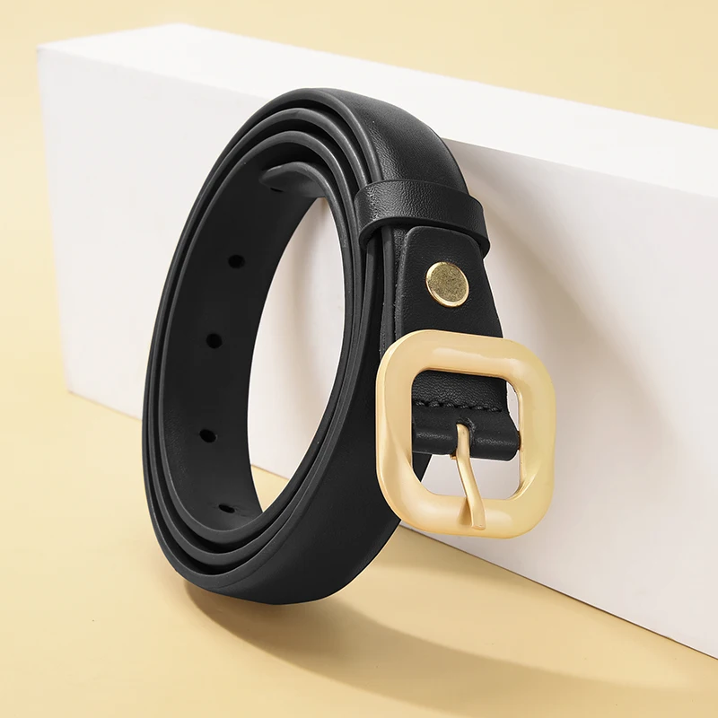 ใหม่ผู้หญิงสแควร์หัวเข็มขัดกระโปรงเสื้อกันหนาวอุปกรณ์เสริมแฟชั่นอินเทรนด์ผู้หญิงของขวัญวันเกิดขายส่ง