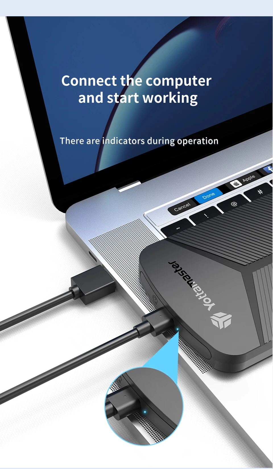 Yottamaster 2,5-Zoll-HDD-Gehäuse SATA auf USB 3.0-Adapter Festplattengehäuse 6 Gbit/s UASP-Festplattengehäuse für Windows Mac Linux – Detail 15