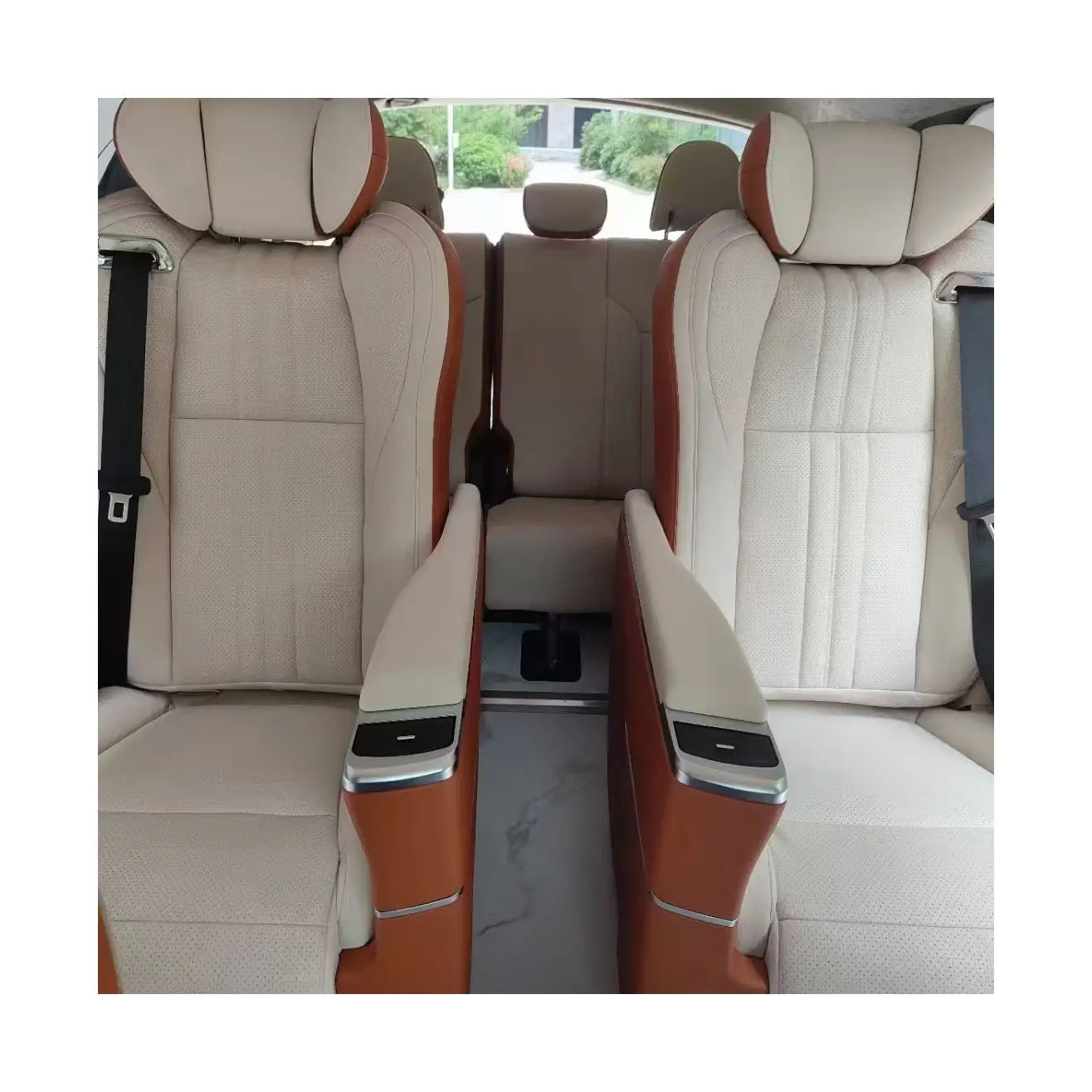 

Индивидуальные водонепроницаемые универсальные чехлы для автомобильных сидений VIP-класса, полный комплект из натуральной кожи