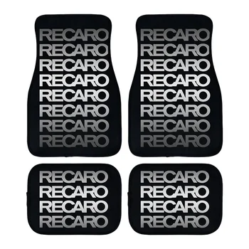 RECARO 미적인 자동차 액세서리, 인테리어 귀여운 장식 바닥 매트, 매칭 앞 좌석 매트, 연인 선물 