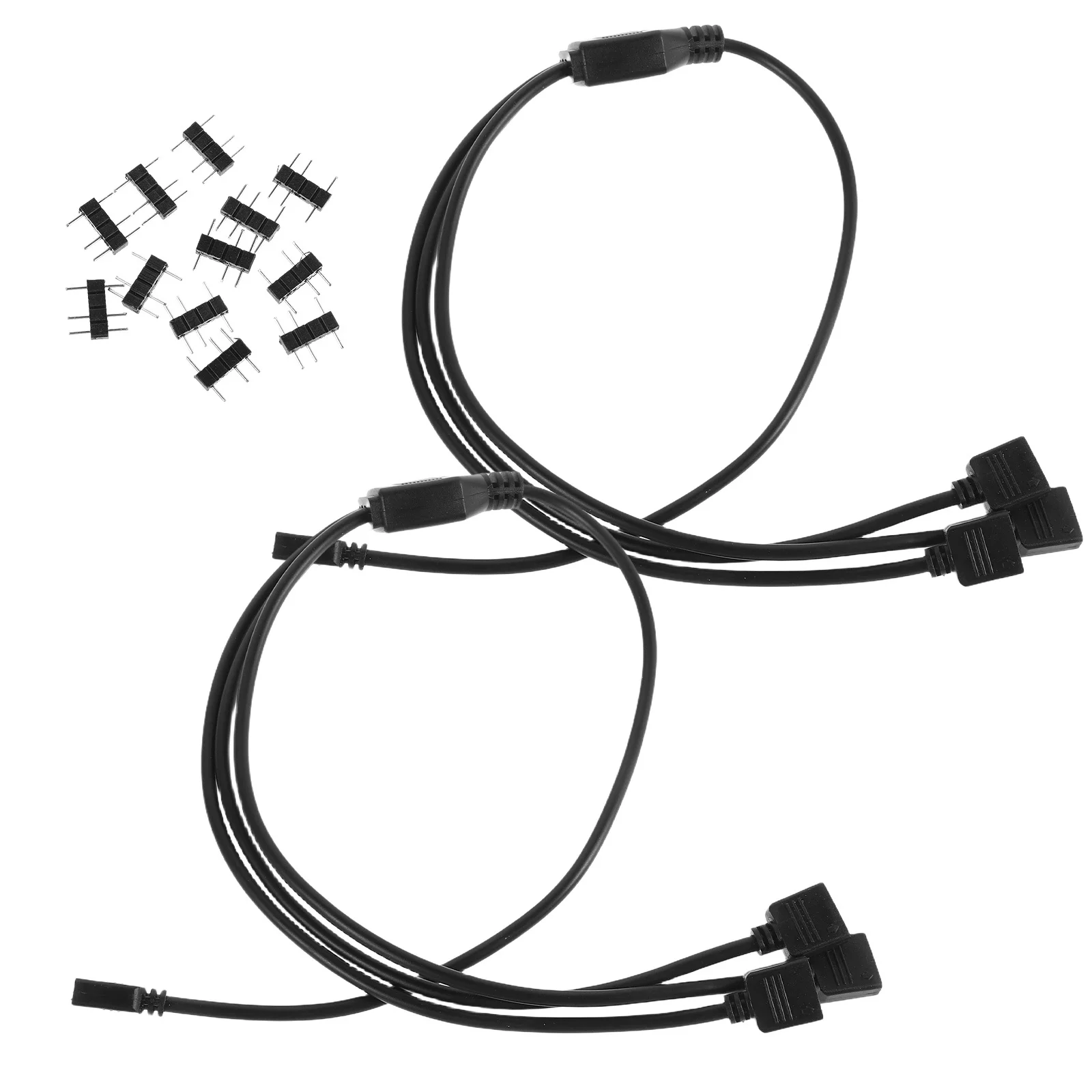 

1Set 5V 3pin Motherboard Fan Light Strip Splitter Cable 1 to 3 Extension Hub 50cm for Pc Case Fan LED Connector