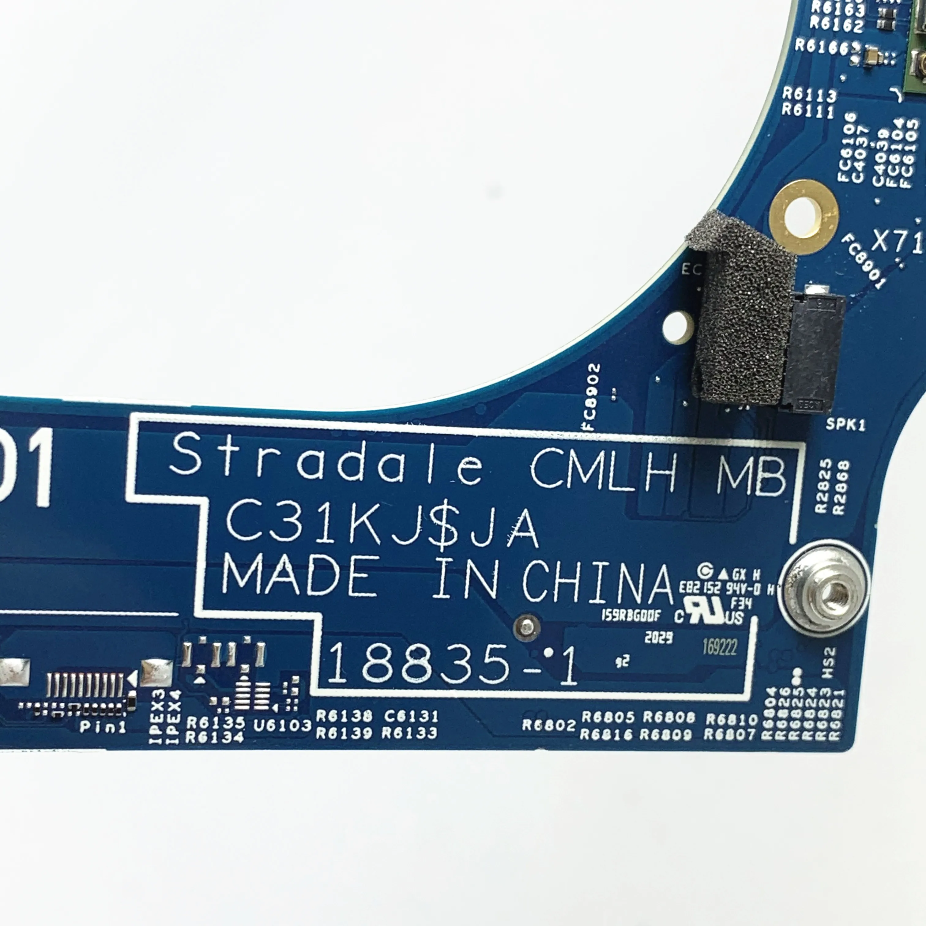 

CN-0CXCCY 0CXCCY CXCCY FOR XPS 13 9700 Laptop Motherboard 18835-1 With SRJ8F I7-10875H CPU N18E-G1-65-A1 RTX2060 100% Tested OK