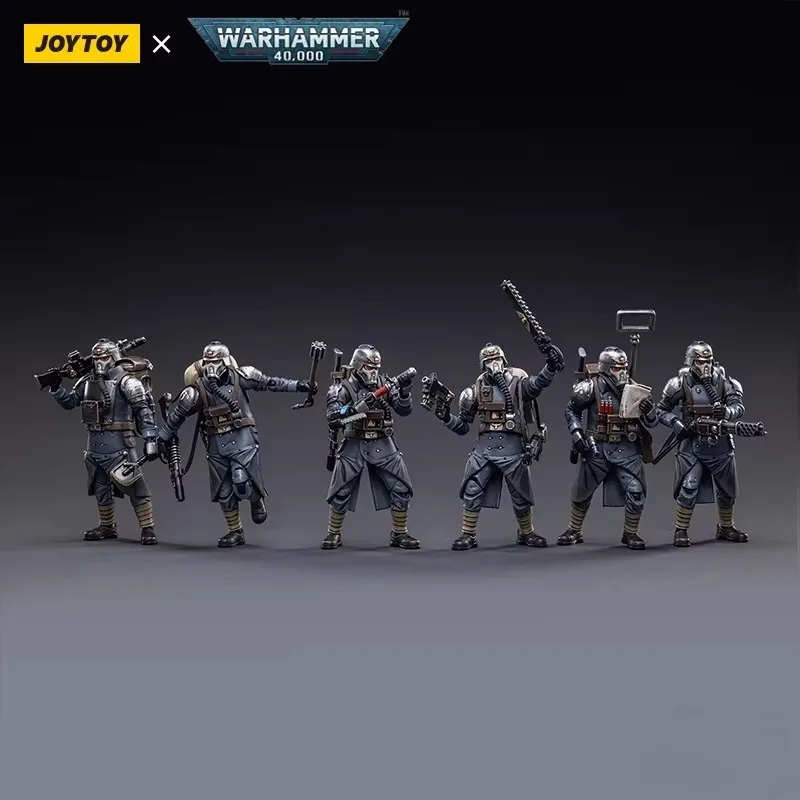 

JOYTOY 1/18 Scale Soldier Man Dark Sources Warhammer 40K Krieger Death Korps Veteran Squad Astral Army Body Model
