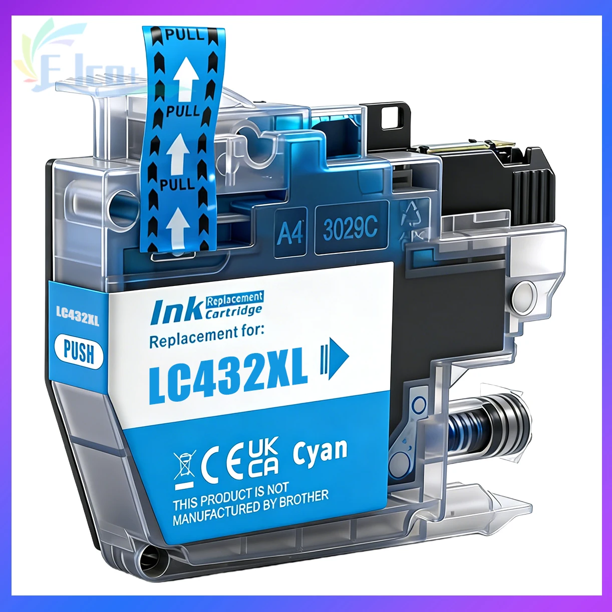 Wkład atramentowy LC432 LC432XL LC-432XL kompatybilny z drukarkami Brother MFC-J5340DW MFC-J5740DW MFC-J6540DW MFC-J6740DW MFC-J6940DW — zdjęcie produktu 3