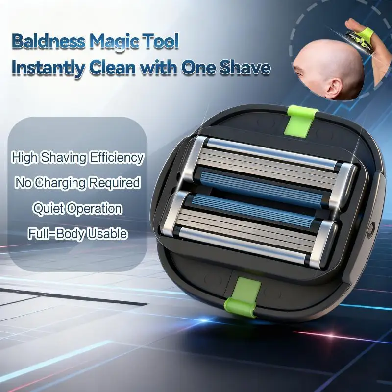 Unisex Men's Women Electric Multi-Blade Shaver Bald Head Body Hair Grooming Washable Wet Dry Smooth Shave Rechargeable Grooming