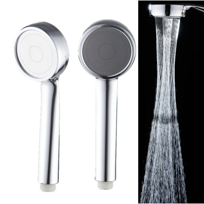 High Pressure Water Saving Rainfall Shower Head Bathroom Accessories ABS Chrome Holder Showerhead Bathroom Accessories