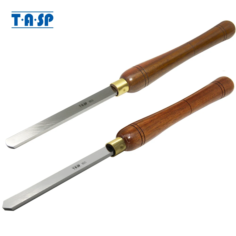 TASP 15mm Diamond & Round Nose Scraper HSS Blade Woodturning Chisel Tools for Woodworking Lathe