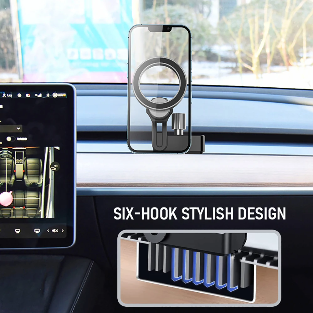 For Tesla Magnetic Car Vent Phone Mount Fits iPhone 14 13 12 Pro Max Plus Mini All Phones Model 3 Model Y Car Accessories