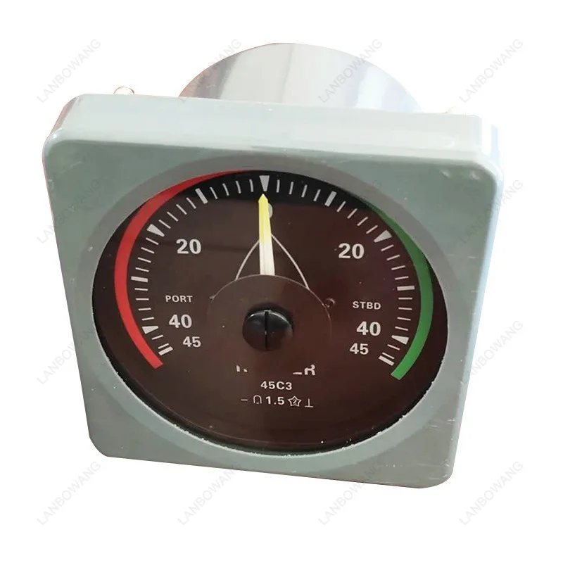 Suitable for Ship Hydraulic Rudder Electric Sensing Rudder Angle Gauge Display, Ship Orientation Pointer Instrument Rudder Angle