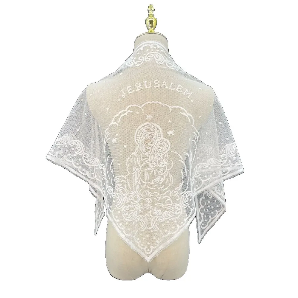 

New Hollow Out Lace Scarf Embroidery Thin Foulard Bandana Solid Color Hair Scarf Headband for Women