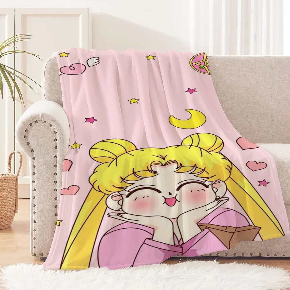 Blankets for Decorative Sofa Cover Blanket for Sofas S-Sailor Moon Picnic Throw Blanket Bed Fluffy Soft Blankets & Throws Cobija