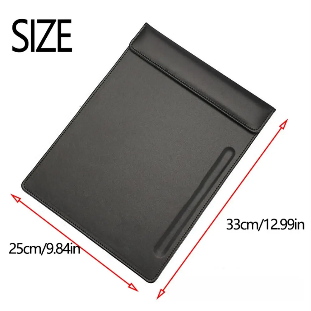 Multipurpose PU Leather Paper Folder A4 Magnetic Clipboard Folder Thicken Durable Menu Holder Office