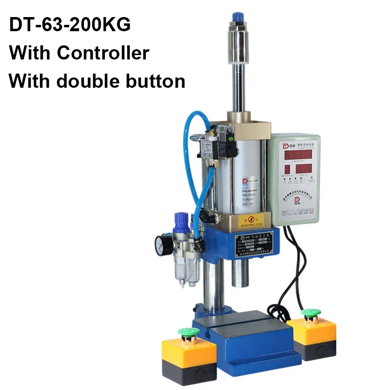 Imagem -03 - Pequena Máquina de Rebitagem de Alta Precisão Perfuração Pneumática Bancada Poder Imprensa Máquinas Buraco 63 tipo 200kg