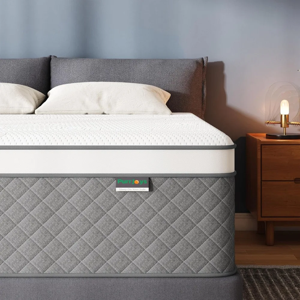 

Mattress, Cooling-Gel Memory Foam and Pocket Spring Hybrid Mattress, King Mattress in a Box, CertiPUR-US Certified, Medium Firm