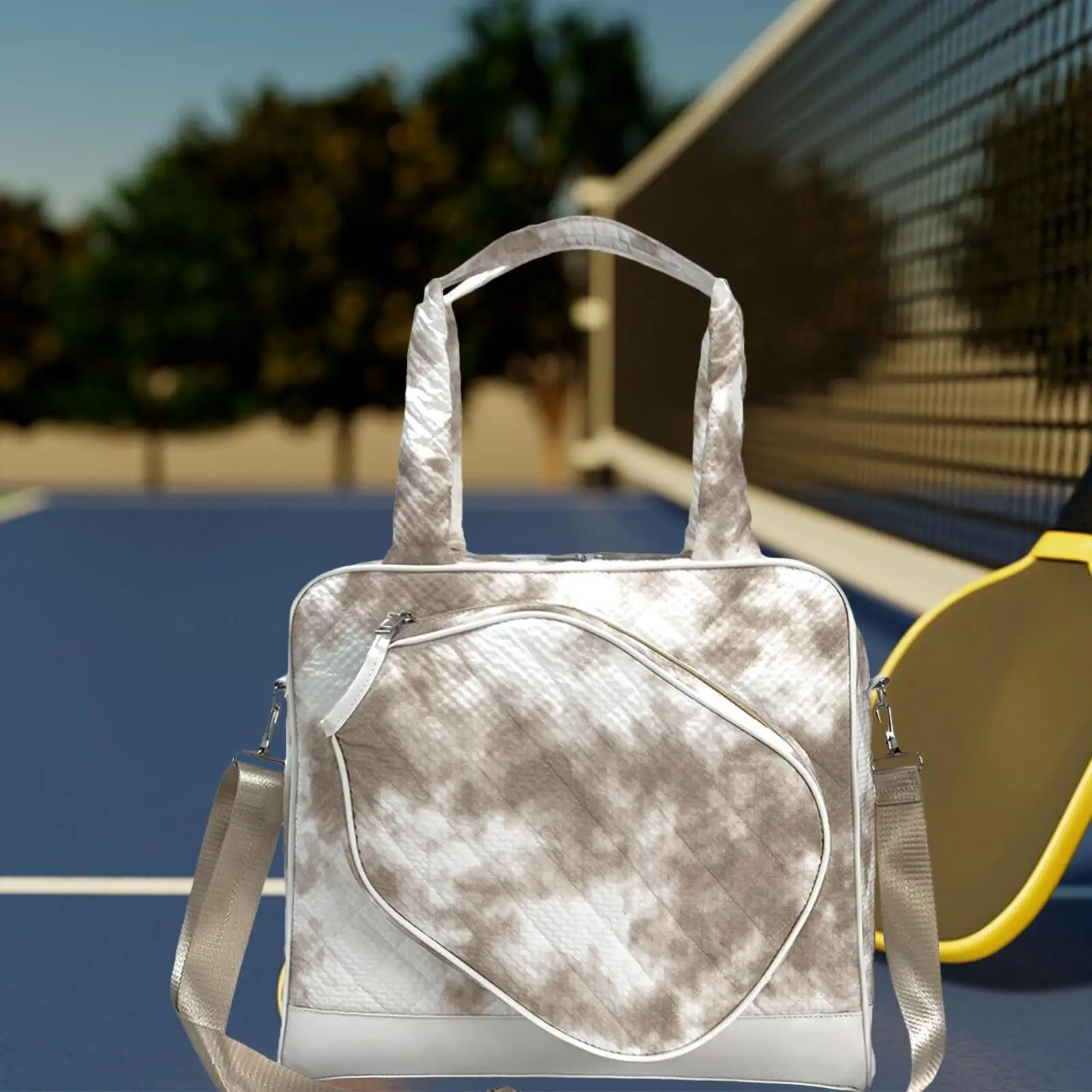 Bolsa de pickleball com alça removível e ajustável Bolsa de tênis de grande capacidade