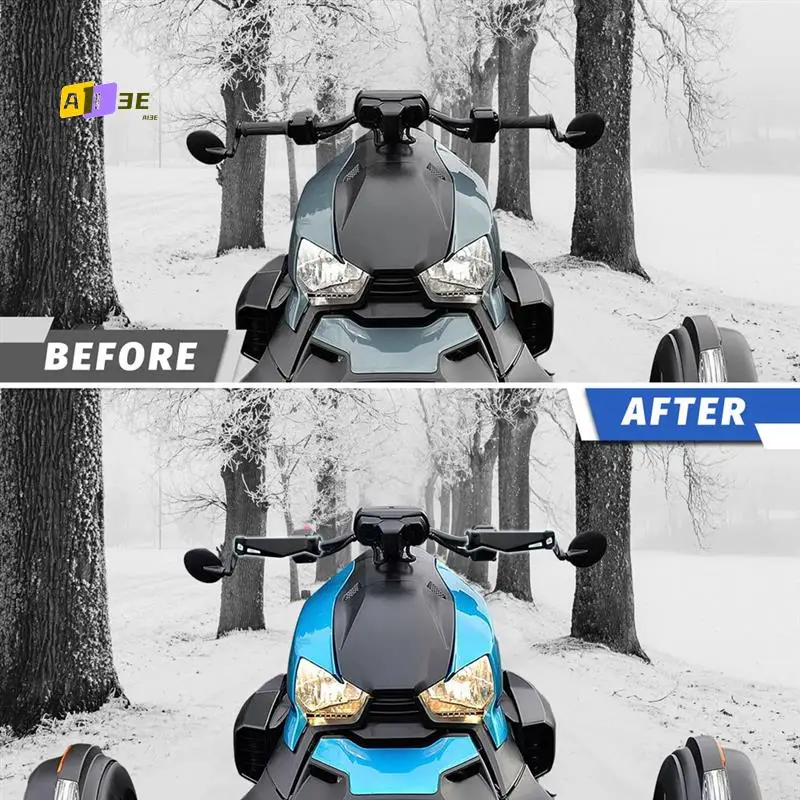 

A03E-Aluminum Handguards Hand Guards Kit For Can-Am Ryker 600 900 Sport & Rally Edition Accessories 219400998