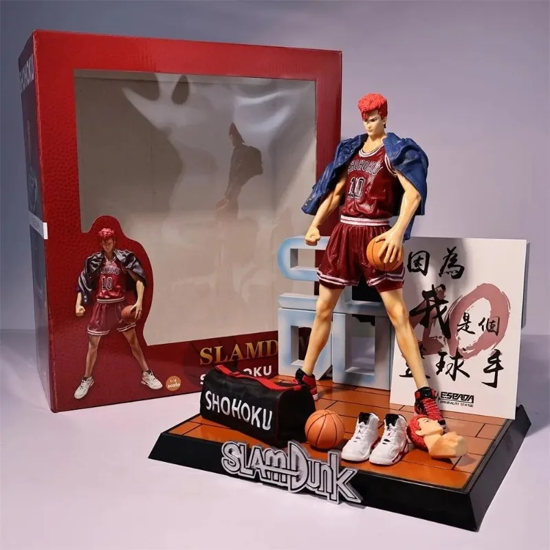 33CM SLAM DUNK Sakuragi Hanamichi Action-figuren Anime PVC Manga Modell Puppen Desktop Ornament Dekoration Kinder Spielzeug Geschenke