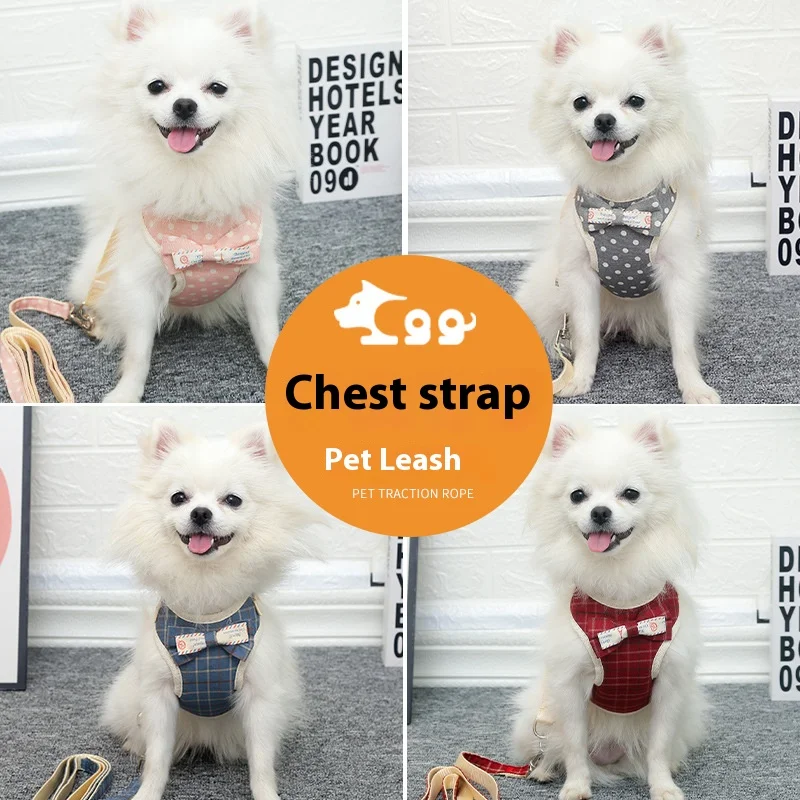 2024 New Pet Dogs And Cats Are Fashionable And Good-Looking, Vest-Style Leashes