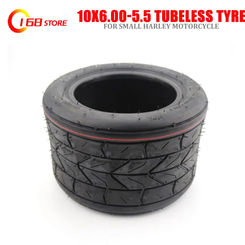 High Porformance 10 Inch Widened Tire 10x6.00-5.5 Motorcycle Vacuum Road  Tubeless  Wheel