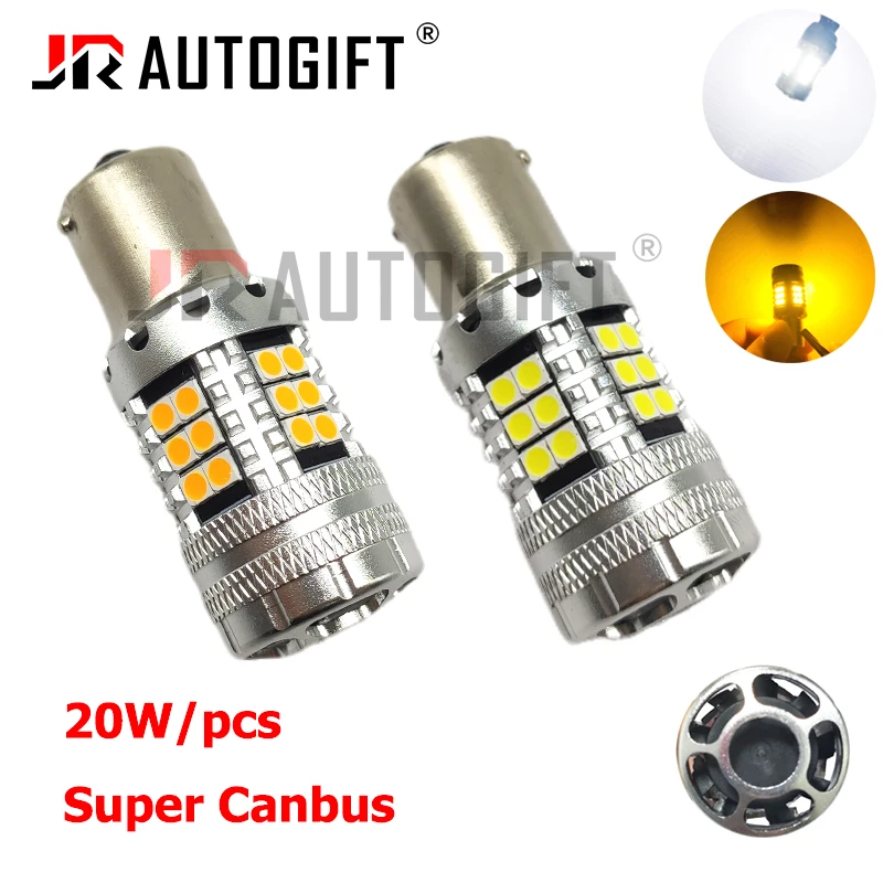 2pcs 3030 30smd Canbus S25 1156 BA15S LED BAU15S 7440 T25 3156 20W led Bulbs For Turn Signal Light Brake Backup car accessories