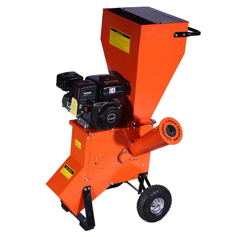 

7HP 4-stroke Mini Wood Chipper Shredder Machine Crusher Branch Chipper Shredder Garden Wood Chipper