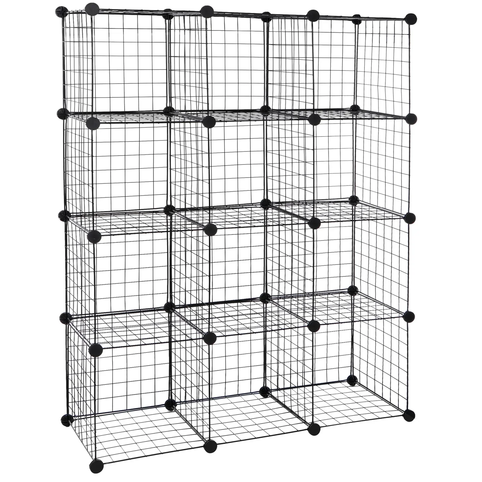 

Wire Cube Storage 12-Cube Storage Organizer Bins Wire Shelving Modular Bookshelf