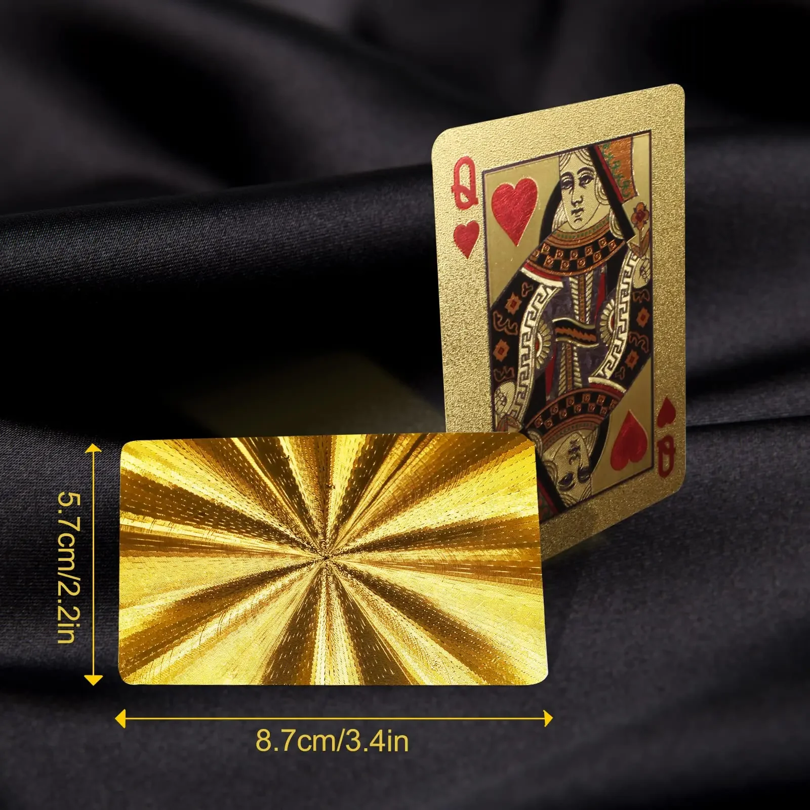 24K Gold Playing Cards Plastic Poker Games Deck Quality Set Waterproof Board Game Magic Poker Box packed Party Family Home Gifts