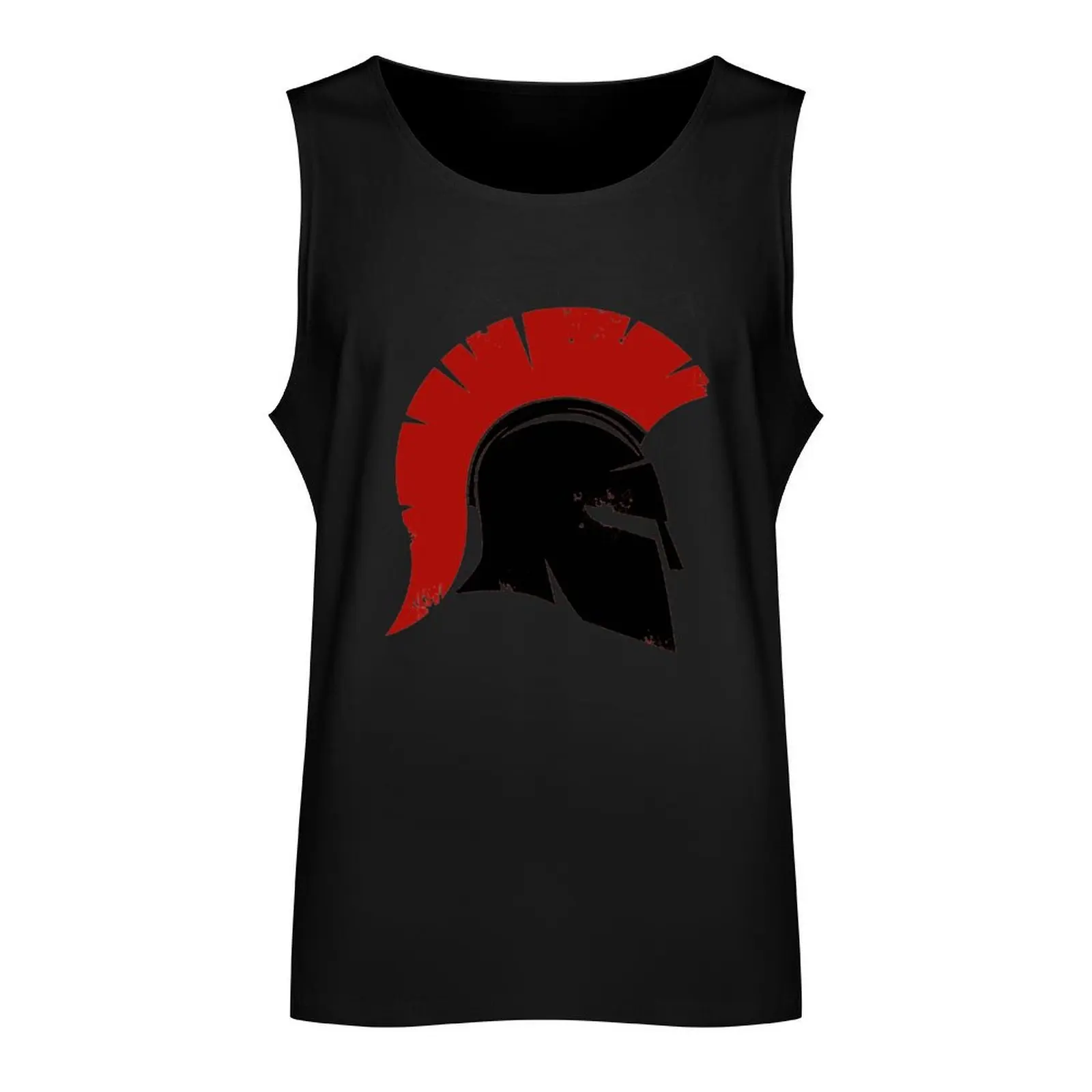 Spartan Greek Helmet Tank Top gym shirt men Men's t shirt Men's clothes bodybuilding man