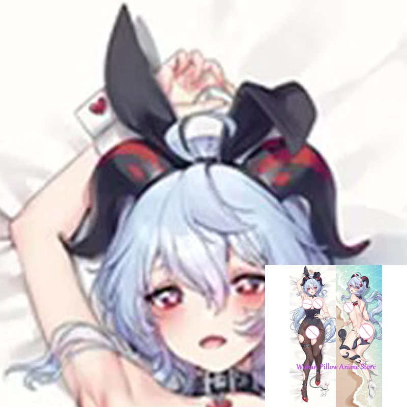 

Dakimakura Anime Pillow Cover Ganyu Double Sided Print Life-size Halloween Decoration
